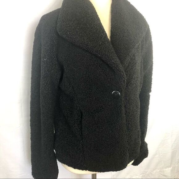 ANTHROPOLOGIE SANCTUARY SINGLE BUTTON TEDDY JACKET - Picture 3 of 14